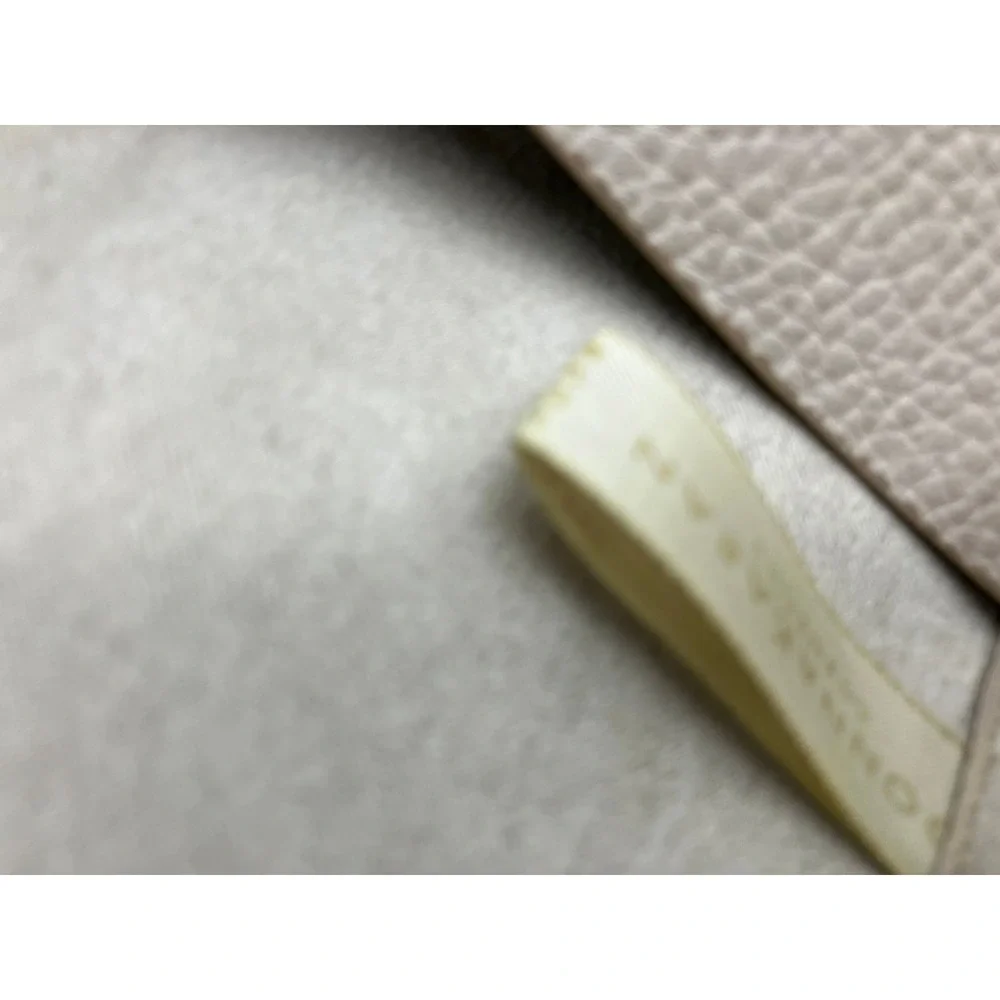 Donna Karan New York Beige Pebbled Leather Tote Bag with Attached Wallet Pouch